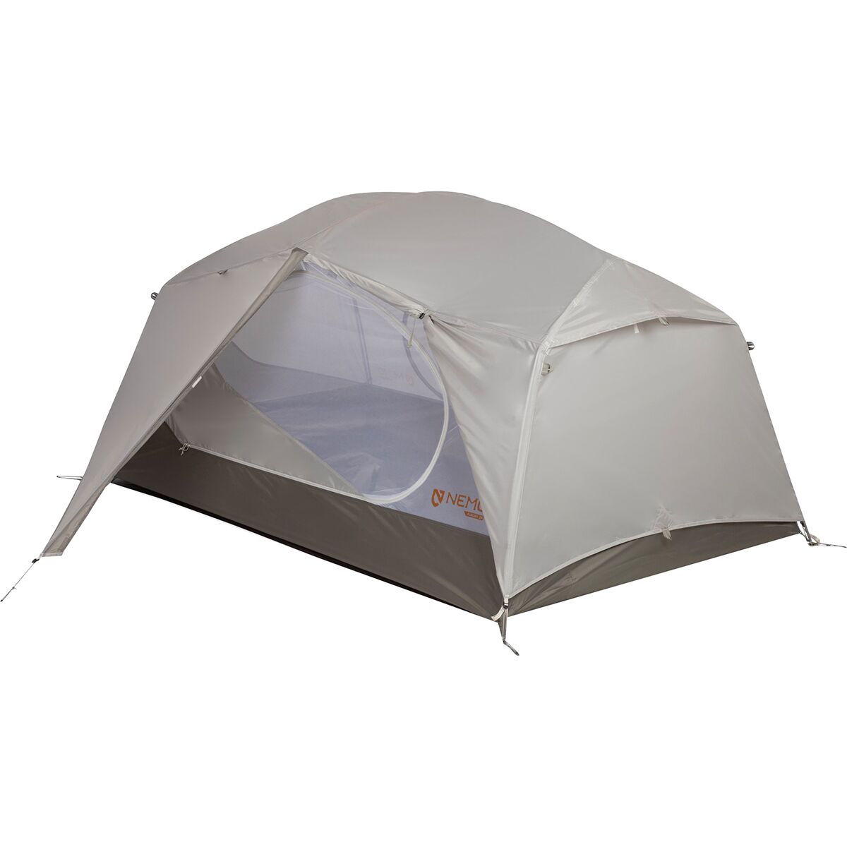 Image of NEMO Equipment Inc. Aurora 2P Tent: 2-Person 3-Season Fog/Smokey Olive, One Size