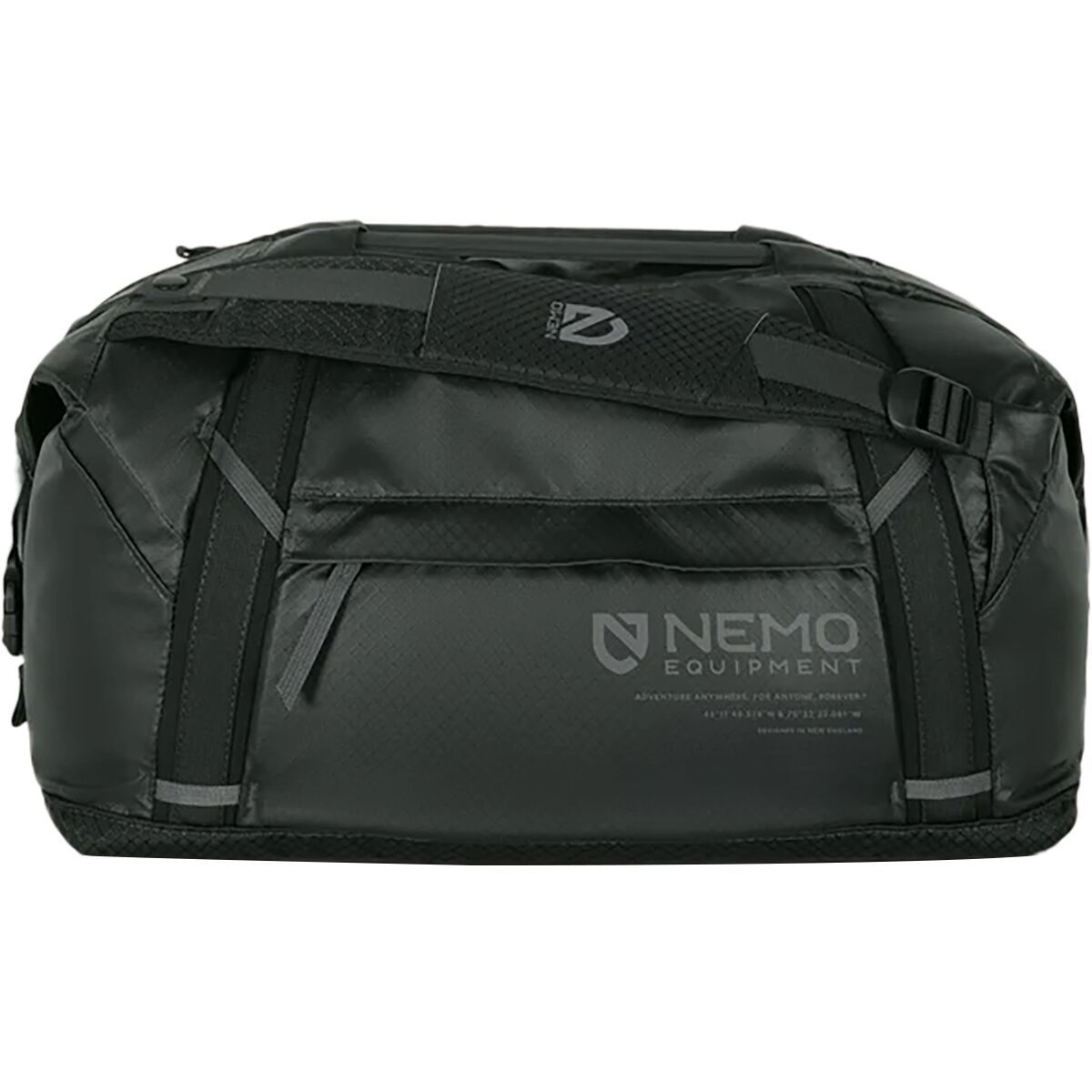 Image of NEMO Equipment Inc. Double Haul Convertible Duffel 30L Bag Goodnight Black, One Size