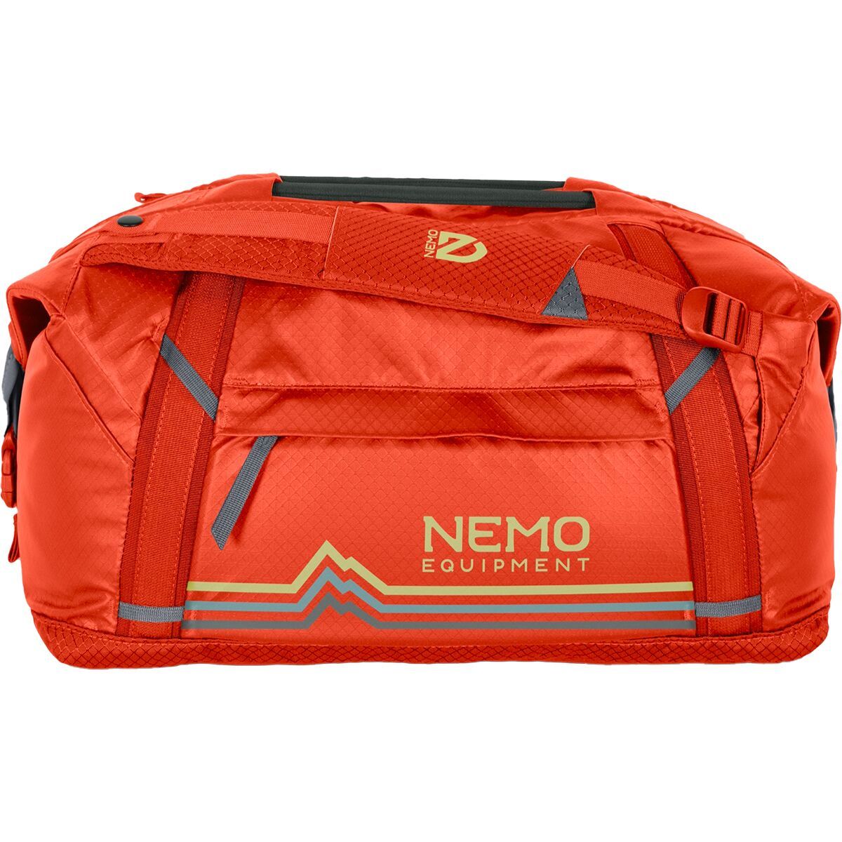 Image of NEMO Equipment Inc. Double Haul Convertible Duffel 30L Bag Spicy Orange, One Size
