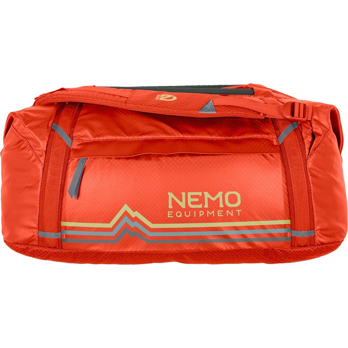 Image of NEMO Equipment Inc. Double Haul Convertible 55L Duffel Bag Spicy Orange, One Size