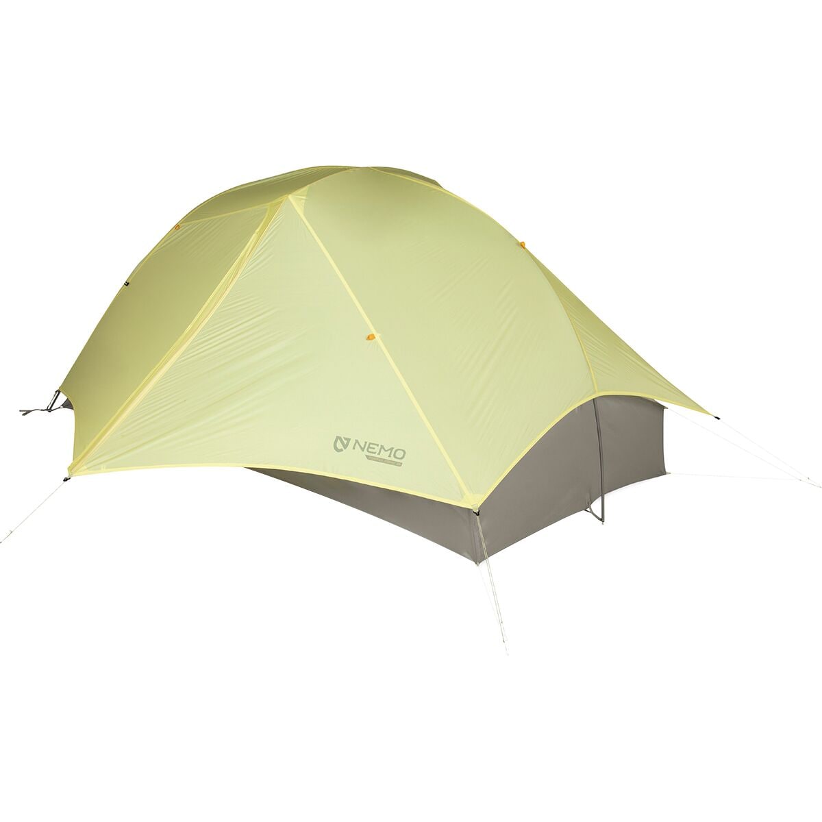 Image of NEMO Equipment Inc. Mayfly OSMO Tent: 2-Person 3-Season Citron/Mango, One Size