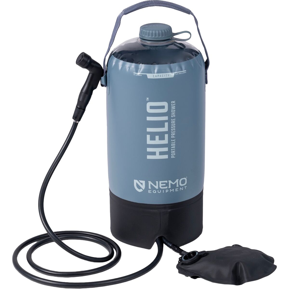 Image of NEMO Equipment Inc. Helio Pressure Shower Fortress/Silt/Black, One Size