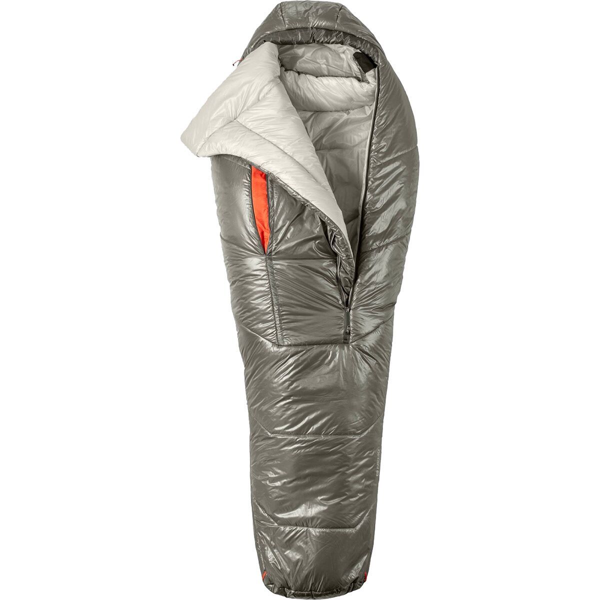 NEMO Equipment Inc. Soul Endless Promise Sleeping Bag: 15/25F Synthetic Smokey Olive/Fog/Spicy Orange, Short