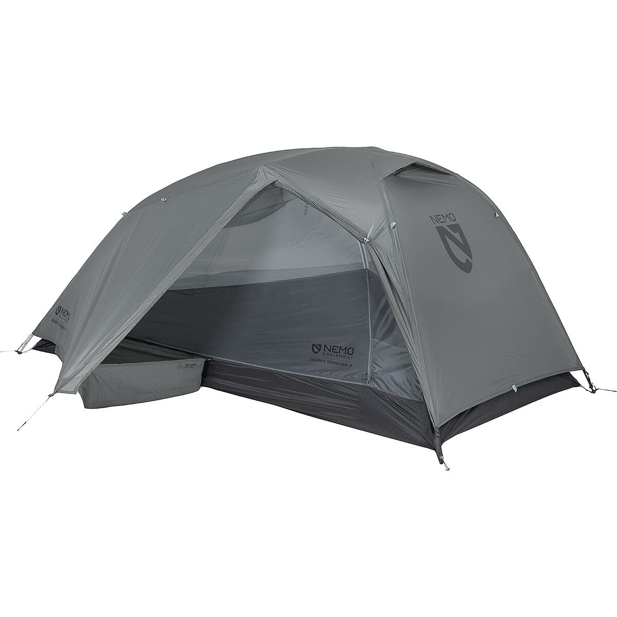 NEMO Equipment Inc. Dragonfly OSMO Bikepack Tent: 2-Person 3-Season Sedona Sage