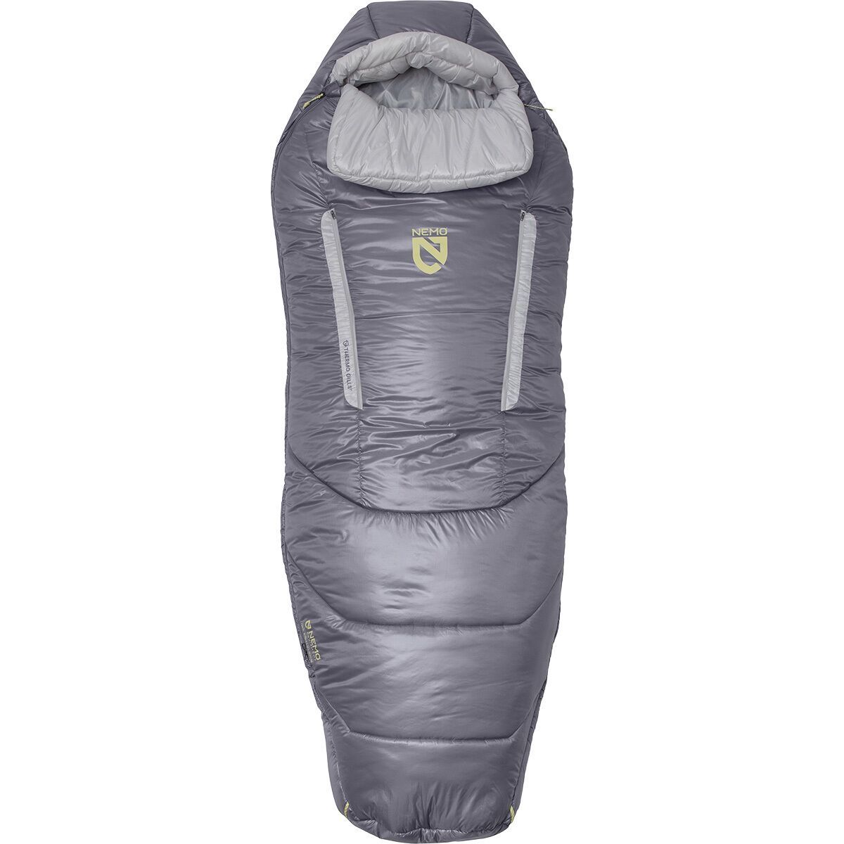NEMO Equipment Inc. NEMO Equipment Inc. Forte Endless Promise Sleeping Bag: 20 Deg  - Women's Quicksilver/Aluminum, Long