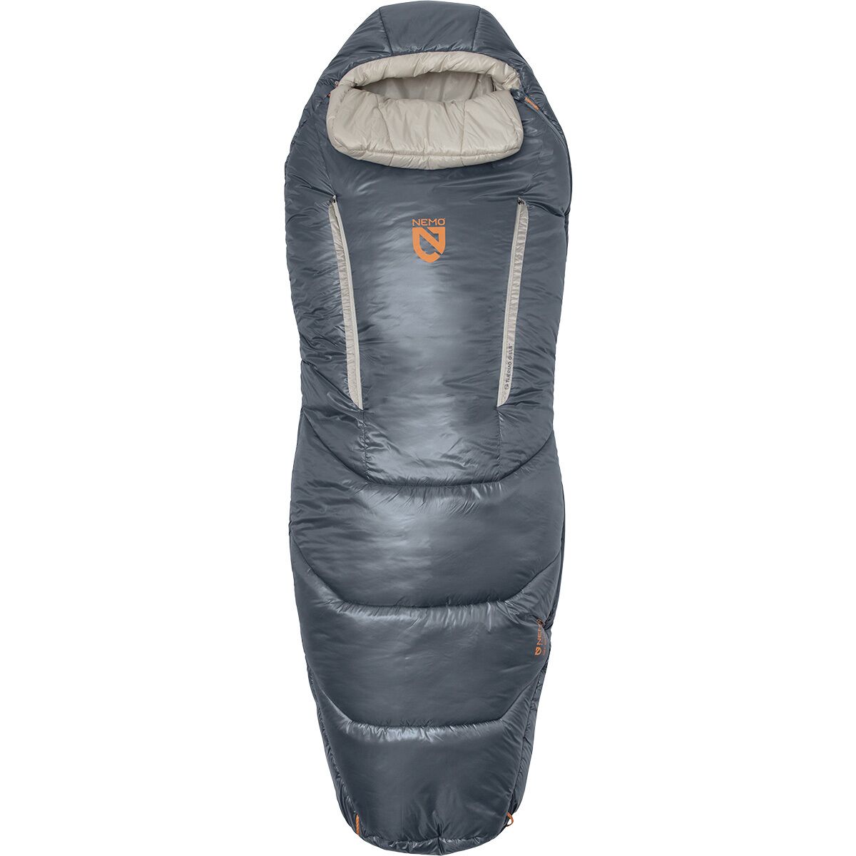 Image of NEMO Equipment Inc. Forte Endless Promise Sleeping Bag: 20F Synthetic Fortress/Pelican, Regular Wide