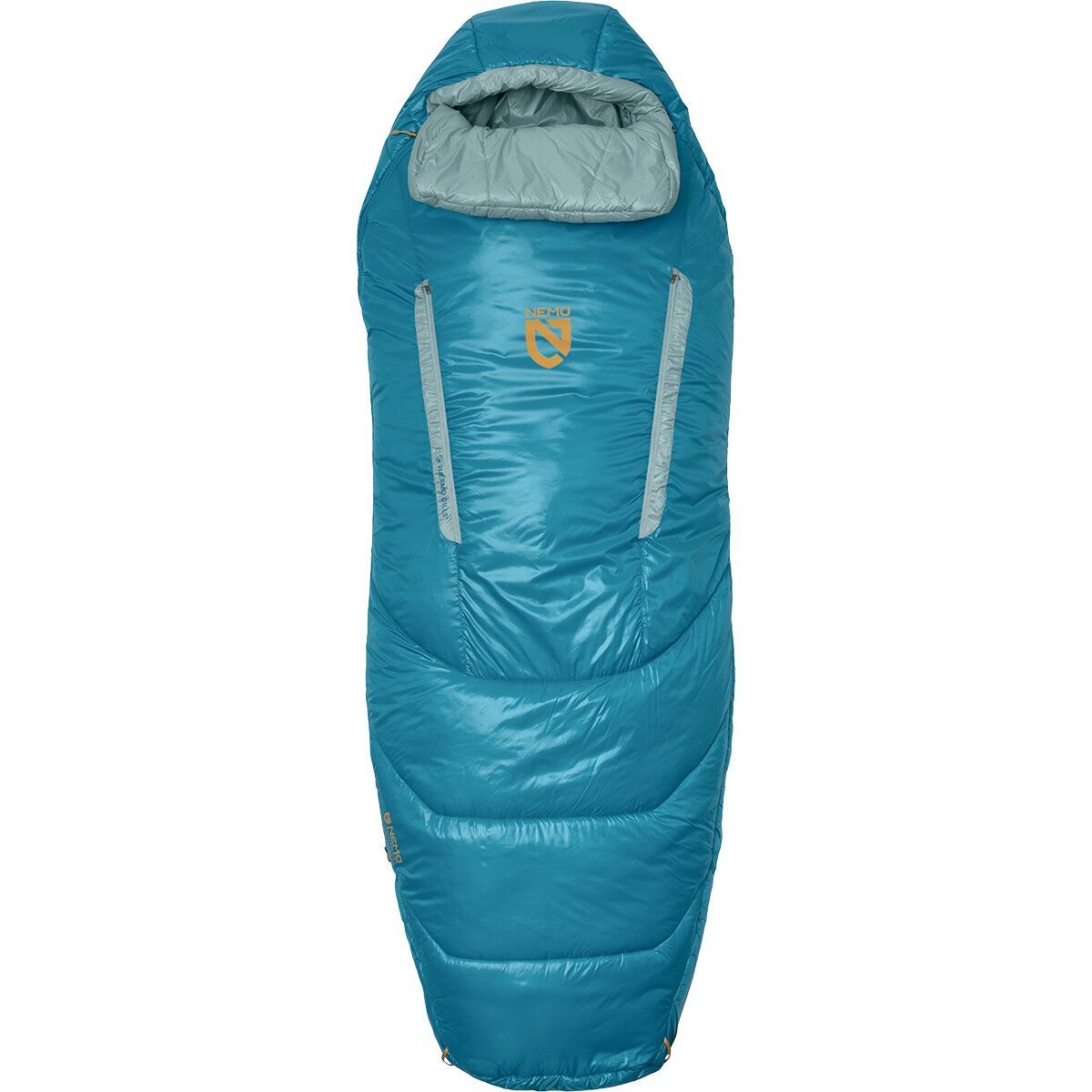 Image of NEMO Equipment Inc. Forte Endless Promise Sleeping Bag: 35 Deg - Women's Algiers/Aquifer, Long