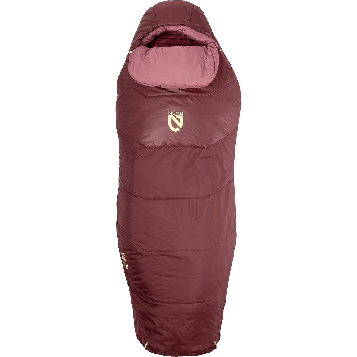 Image of NEMO Equipment Inc. Tempo Endless Promise Sleeping Bag: 35F Synthetic - Women's Chocolate/Rose, Long