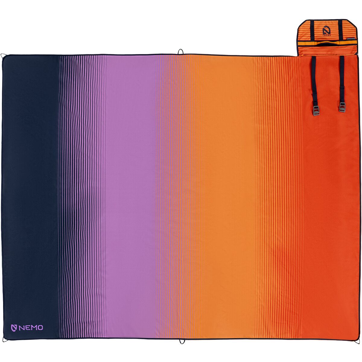 Image of NEMO Equipment Inc. Victory Patio Blanket Sun Orange Stripe, M