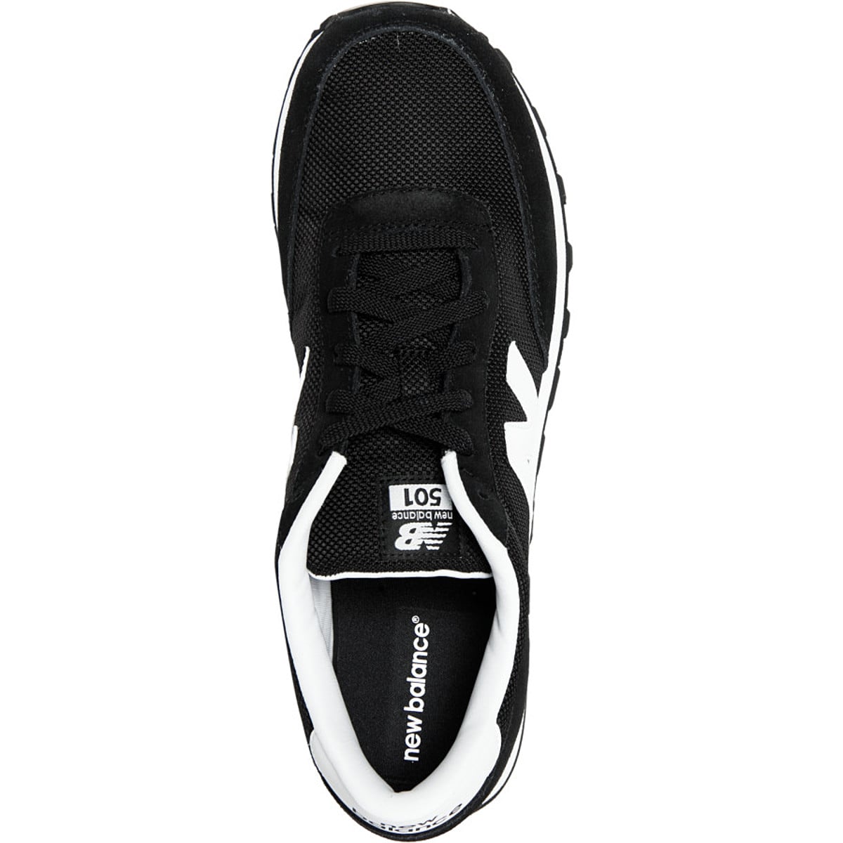 Black and white new balance 501 shop