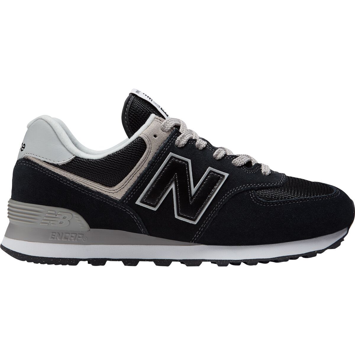 Image of New Balance 574 Core Shoe - Men's Black/White, 8.5