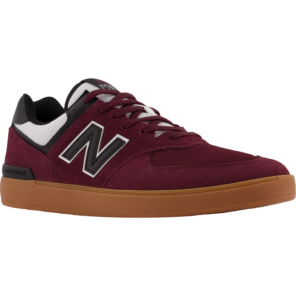 New Balance 574 Court Shoes - Burgundy
