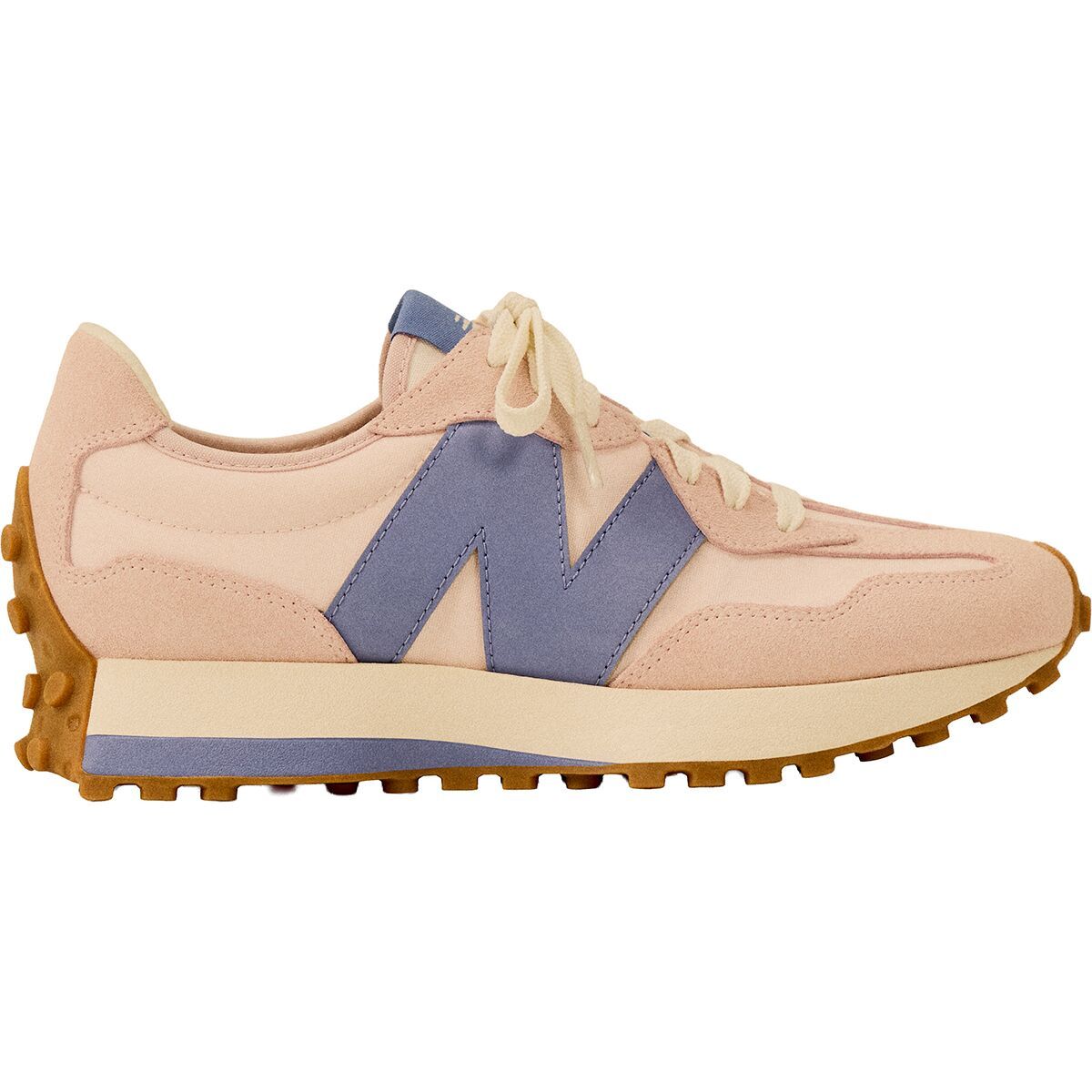 Image of New Balance 327 Shoe - Women's Pink Salt/Fairweather Blue, 7.5