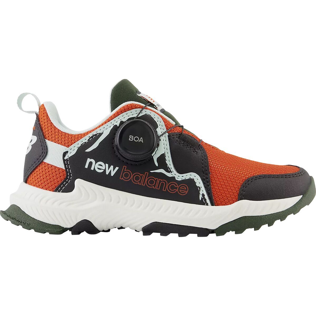 New Balance Dynasoft Trail Magic BOA Shoe - Little Boys' Cayenne/Black/Light Surf, 12.0