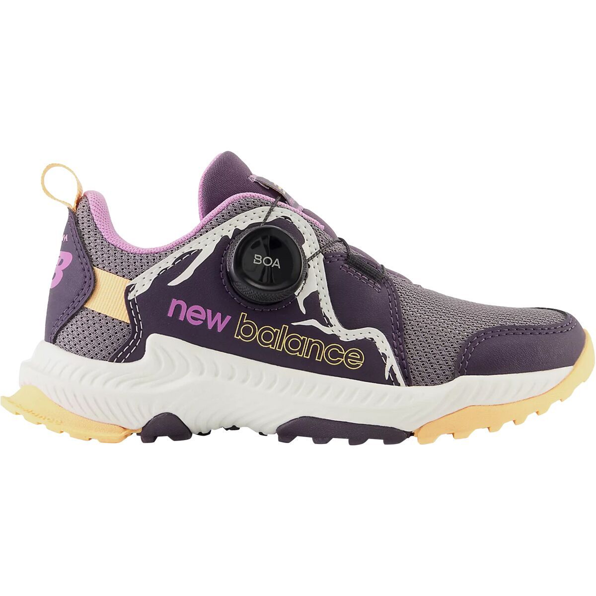 New Balance Dynasoft Trail Magic BOA Shoe - Little Girls' Zinc/Interstellar/Solar Flare, 13.0