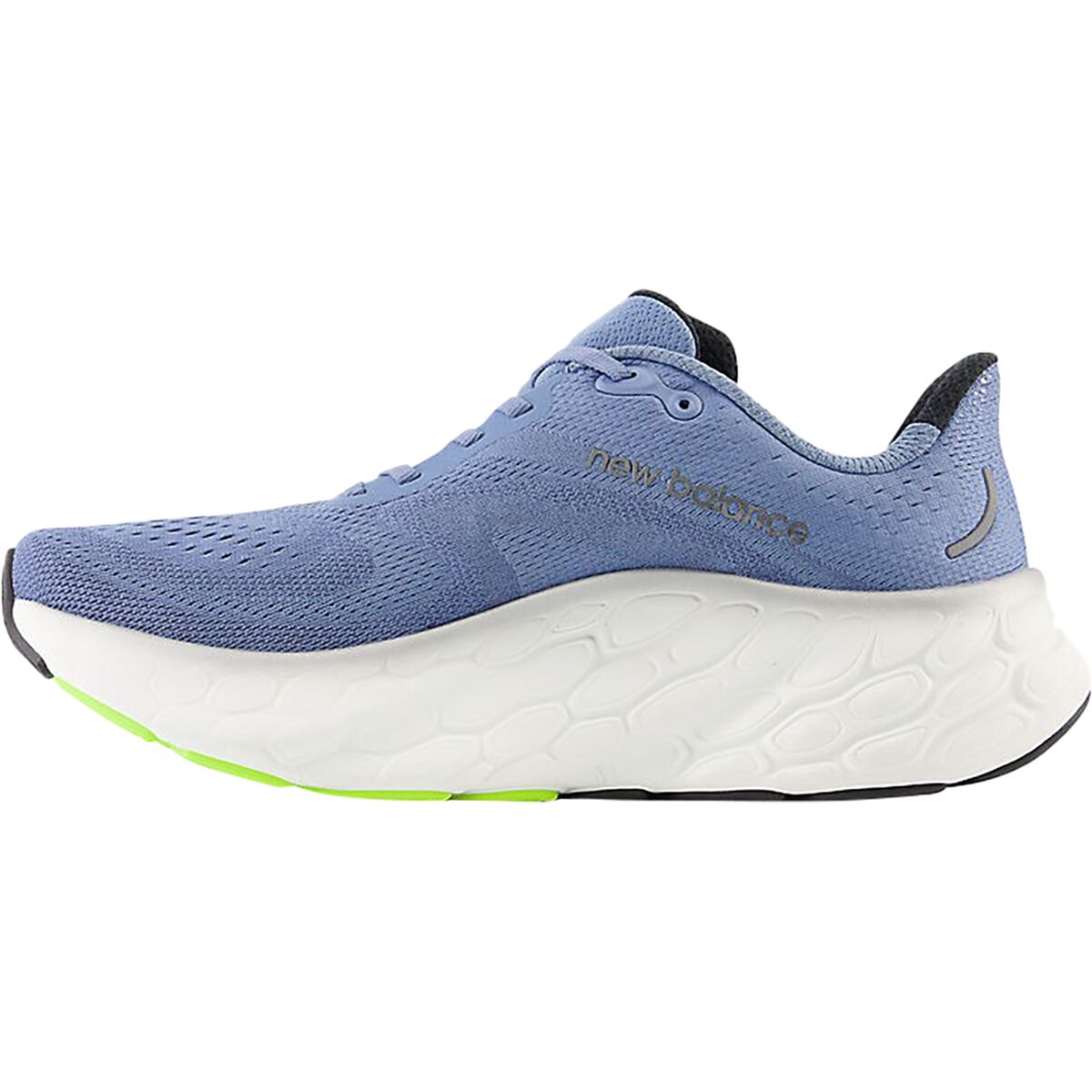 New Balance Shoes Mens 11 Blue Fresh Foam X More v4 Cushion Road Running Sneaker Cut in half: New Balance Fresh Foam X More v4 Review | RunRepeat main image 3