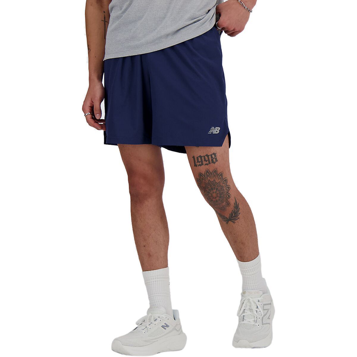 New Balance RC 7in Short - Men's Blue, XL