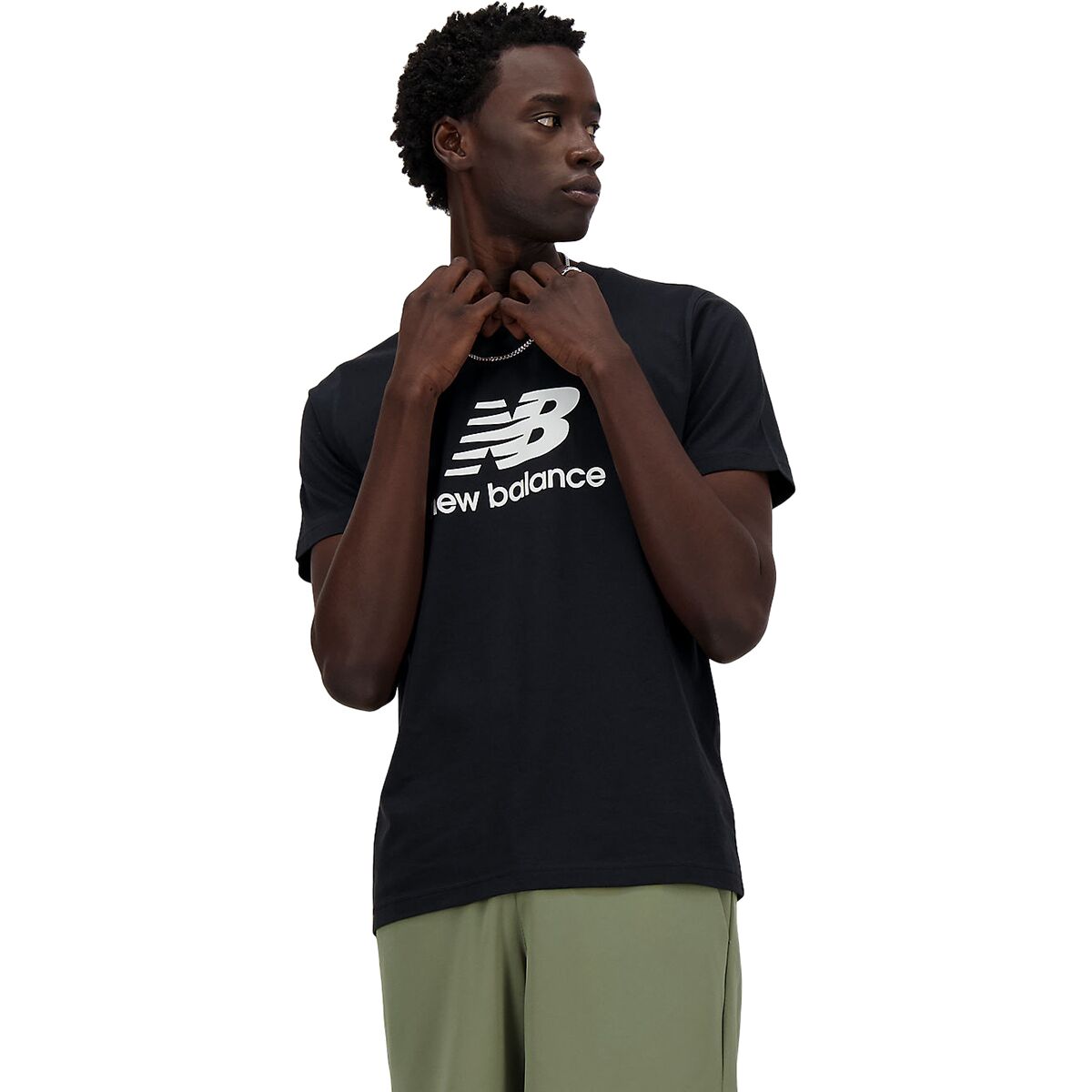Image of New Balance Sport Essentials Logo T-Shirt - Men's Black, M