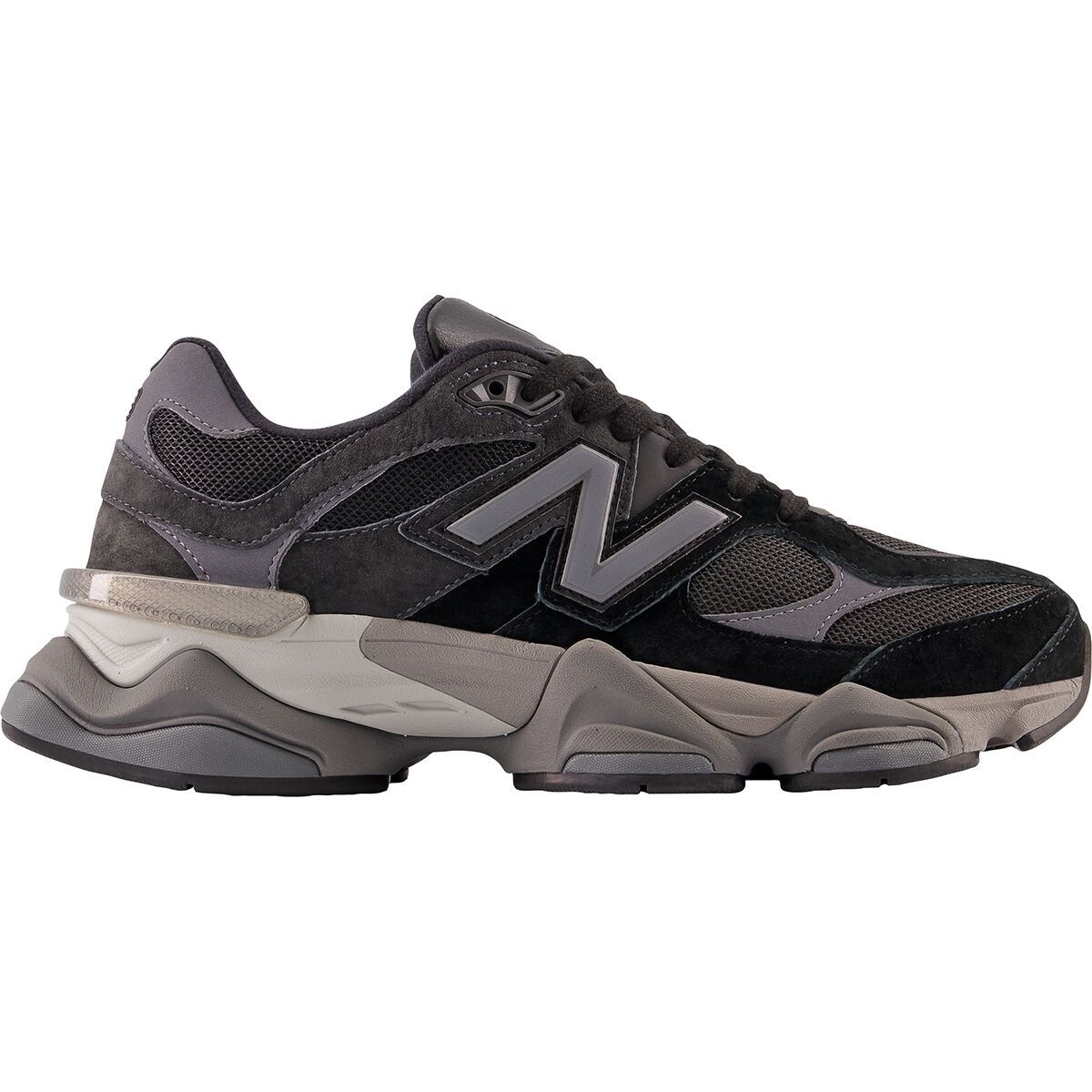 Image of New Balance 9060 Shoe Black/Castlerock/Rain Cloud, Mens 5.0/Womens 6.5