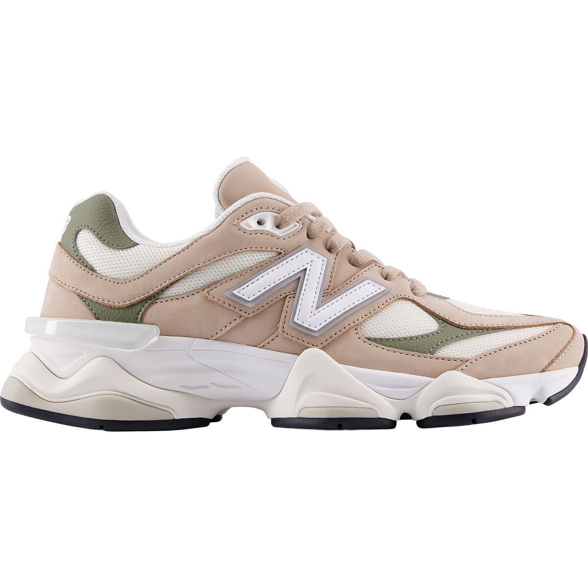 Image of New Balance 9060 Shoe Mindful Grey/Dark Olivine, Mens 5.0/Womens 6.5
