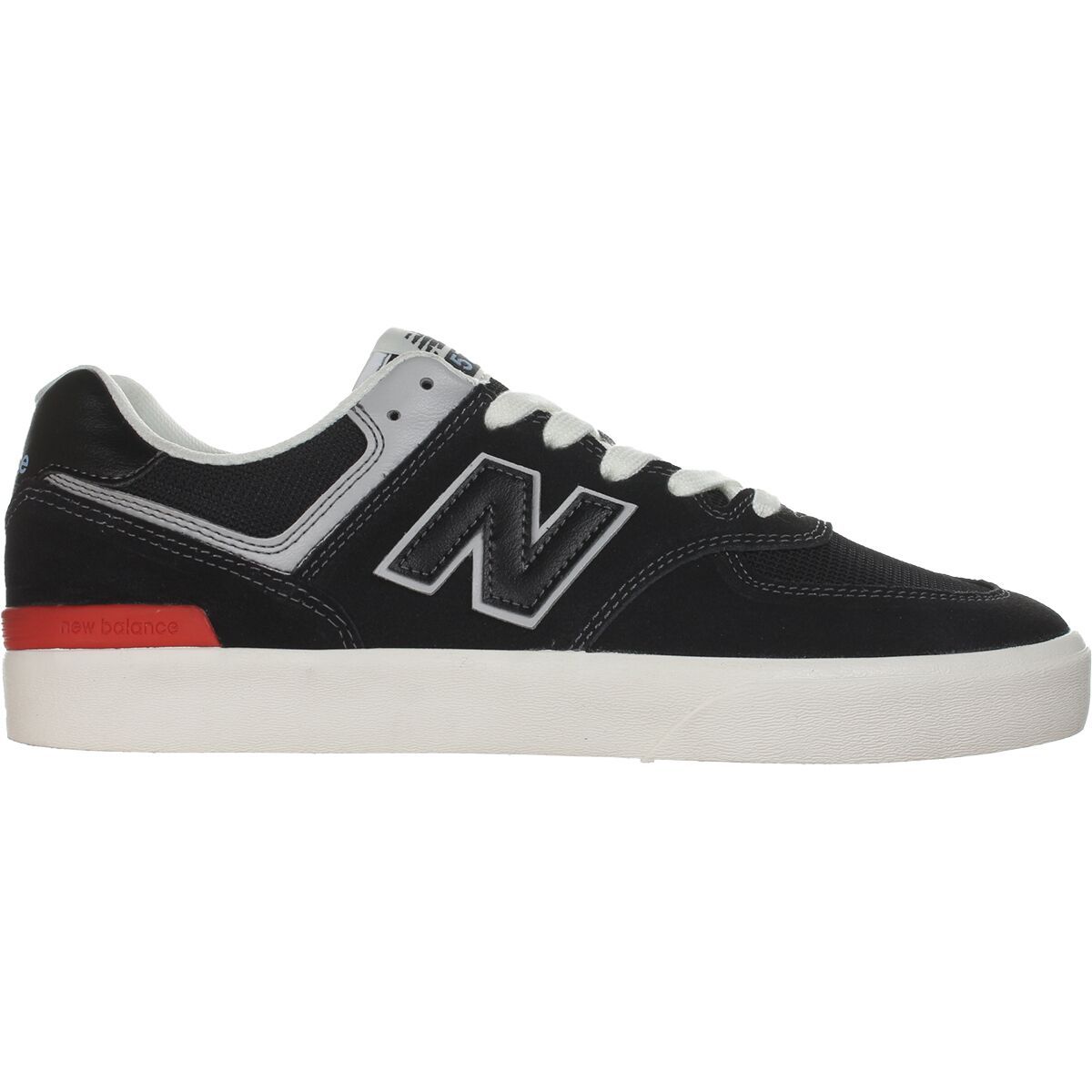 Image of New Balance Numeric 574 Vulc Shoe - Men's Black/Grey, 11.5