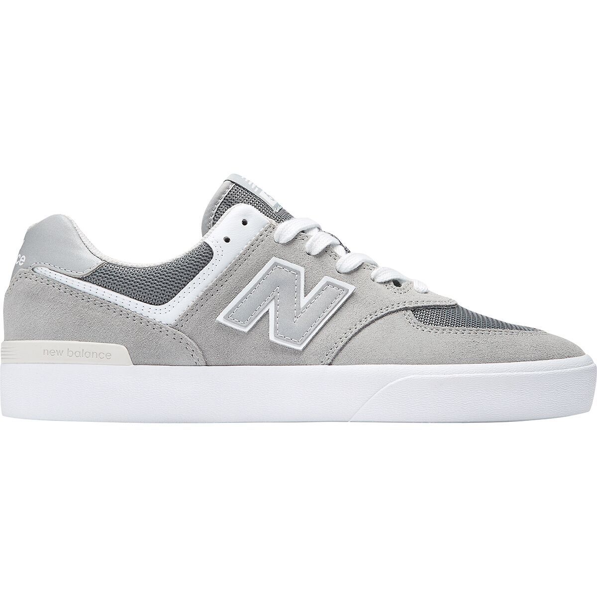Image of New Balance Numeric 574 Vulc Shoe Grey, Mens 8.5/Womens 10.0