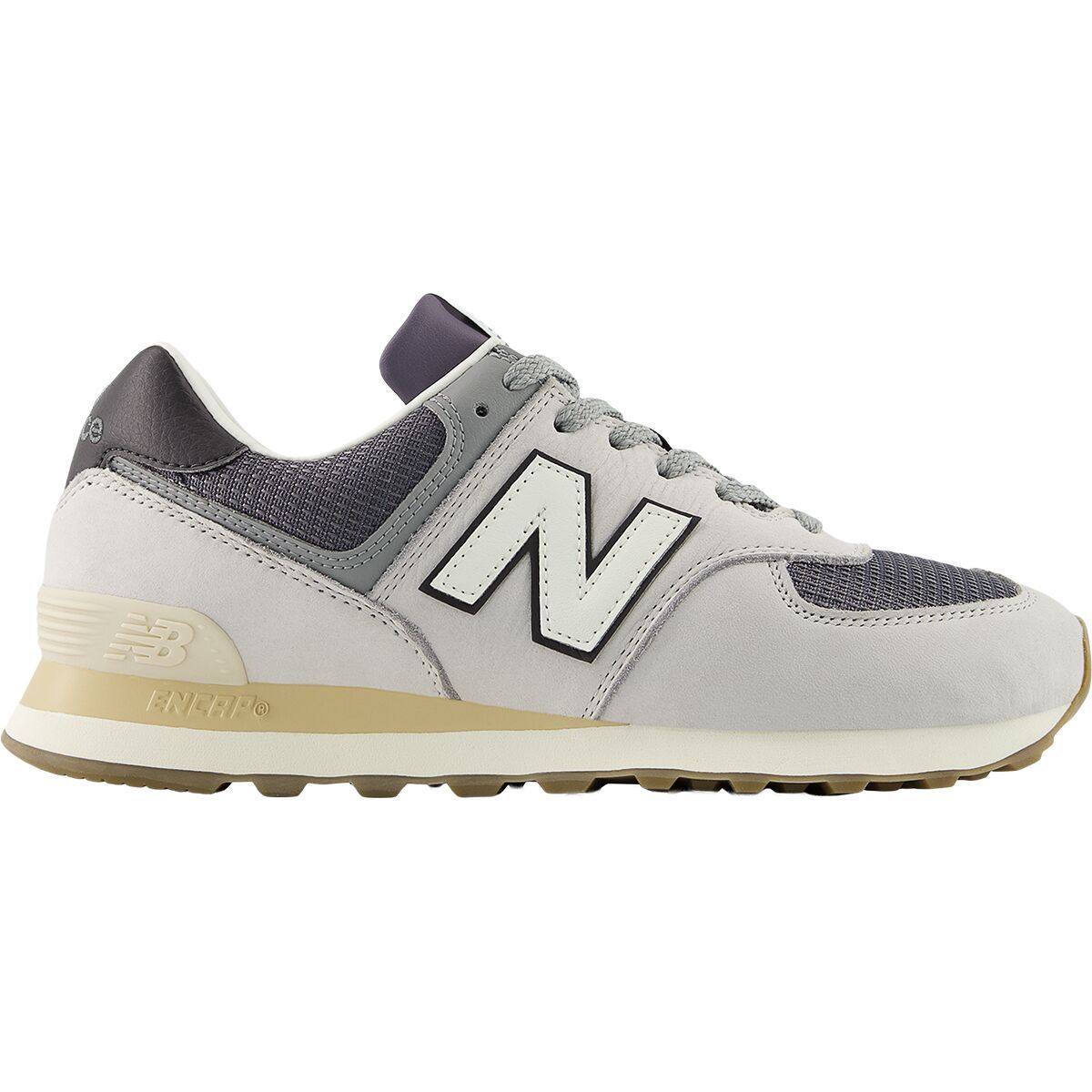 Image of New Balance 574 Shoe Grey Matter/Dark Silver Metallic, Mens 6.5/Womens 8.0