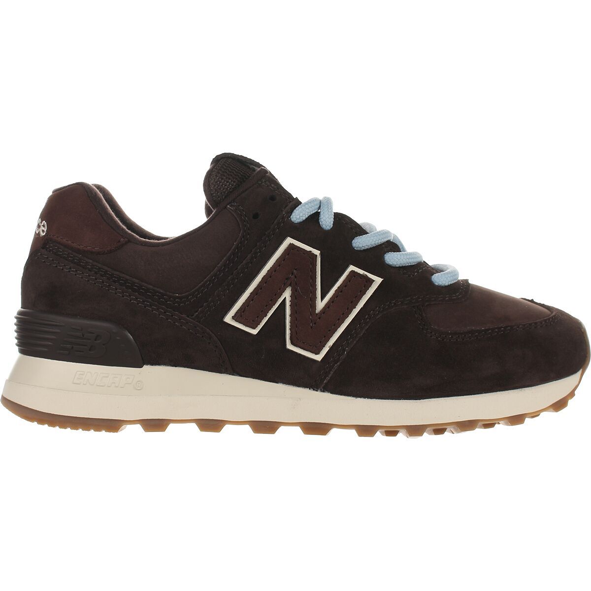 Image of New Balance 574 Shoe - Women's Black Coffee/Sea Salt, 8.0