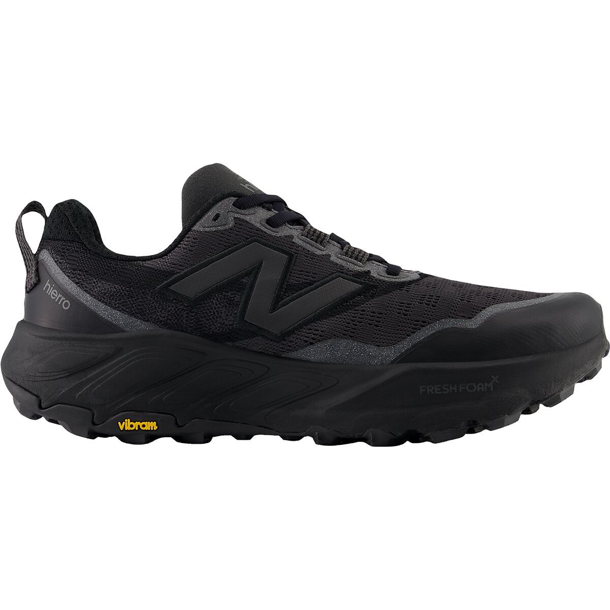 Image of New Balance Fresh Foam Hierro v9 Trail Run Shoe - Men's Black Cement/Black, 8.0