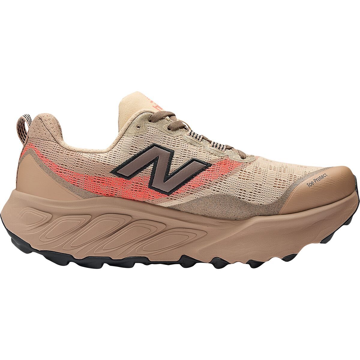 Image of New Balance Fresh Foam Hierro v9 Trail Run Shoe - Men's Desert Clay/Earth Shadow/Urgent Red, 9.0