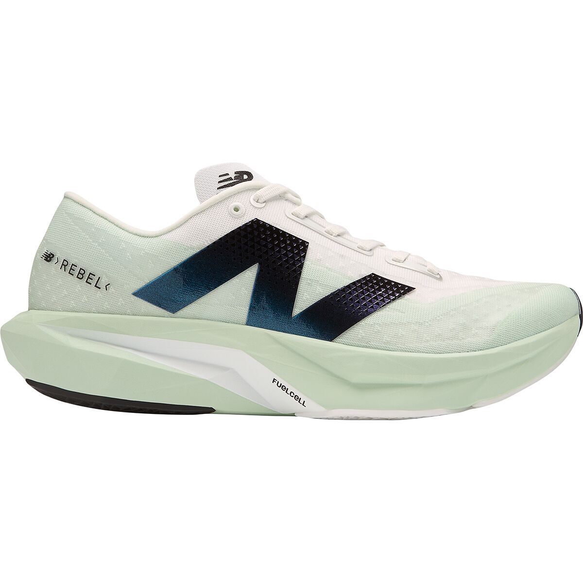 New Balance FuelCell Rebel v4 Shoe - Men's Clay Ash/White/Black, 8.5