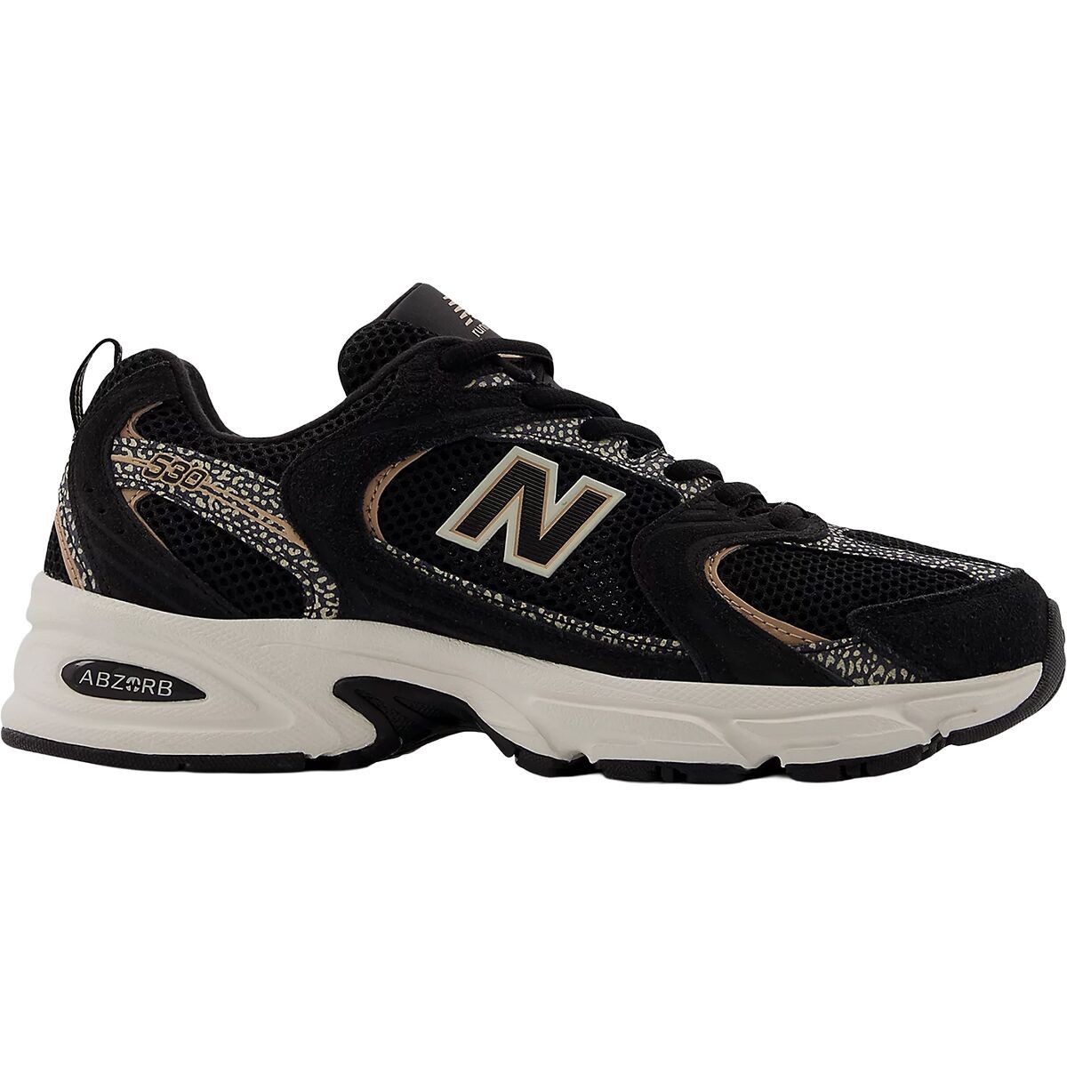 New Balance 530 Shoe Black/Flat Taupe, Mens 6.5/Womens 8.0