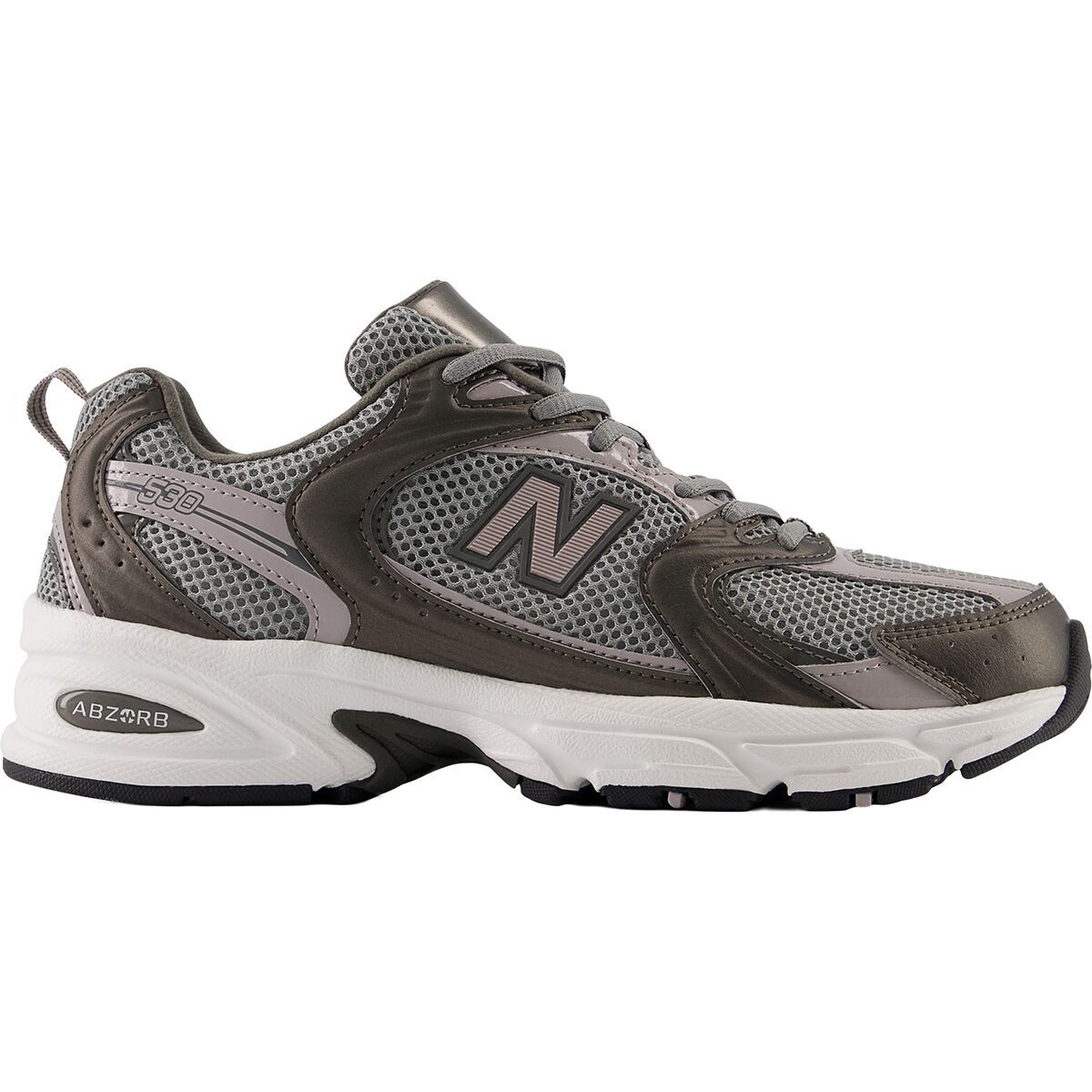 Image of New Balance 530 Shoe Black Metallic/Truffle Salt, Mens 7.0/Womens 8.5