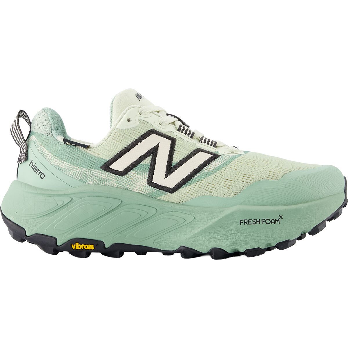 Image of New Balance Fresh Foam X Hierro v9 GORE-TEX Trail Running Shoe - Women's Mineral/Permafrost/Mosaic Green, 7.5