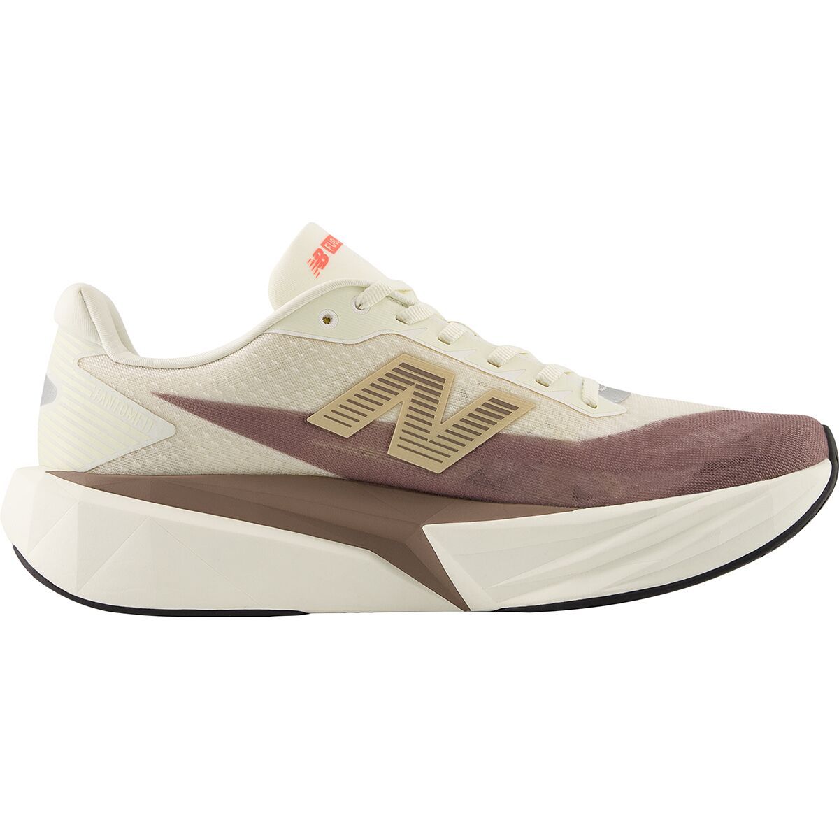 Image of New Balance FuelCell Rebel v5 Running Shoe - Men's Angora/Earth Shadow/Sea Salt, 10.5