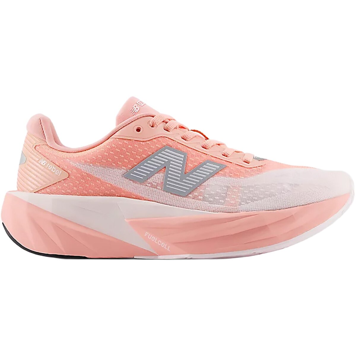 Image of New Balance FuelCell Rebel v5 Running Shoe - Women's Pink Lemonade/Pink Salt, 6.5