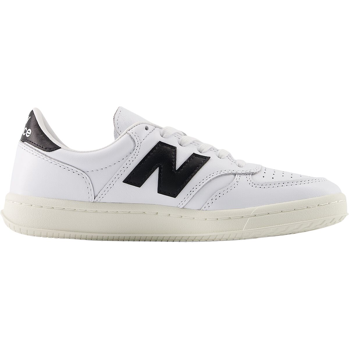 Image of New Balance T500 Shoe - Men's White/Black, 11.5