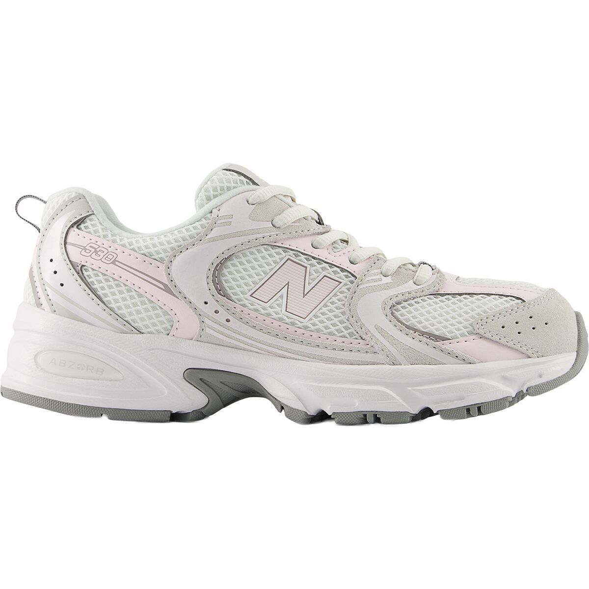 Image of New Balance 530 Shoe - Kids' Grey Matter/Pink Salt, 6.0