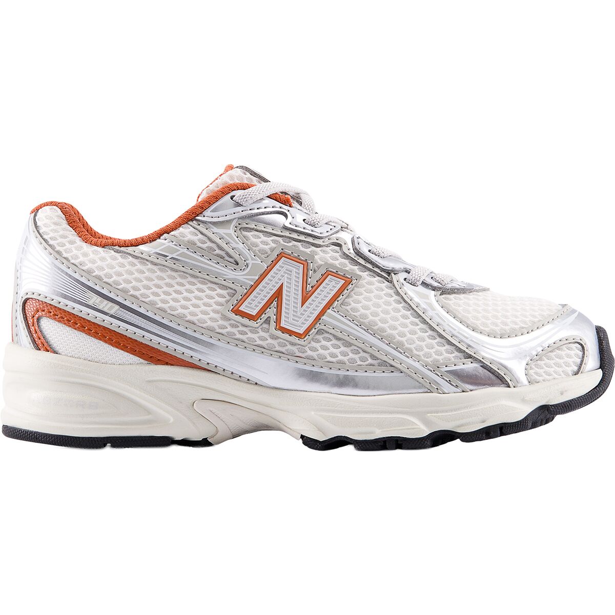 Image of New Balance 740 Bungee Lace Shoe - Little Kids' Silver Metallic/Cinnamon, 11.0