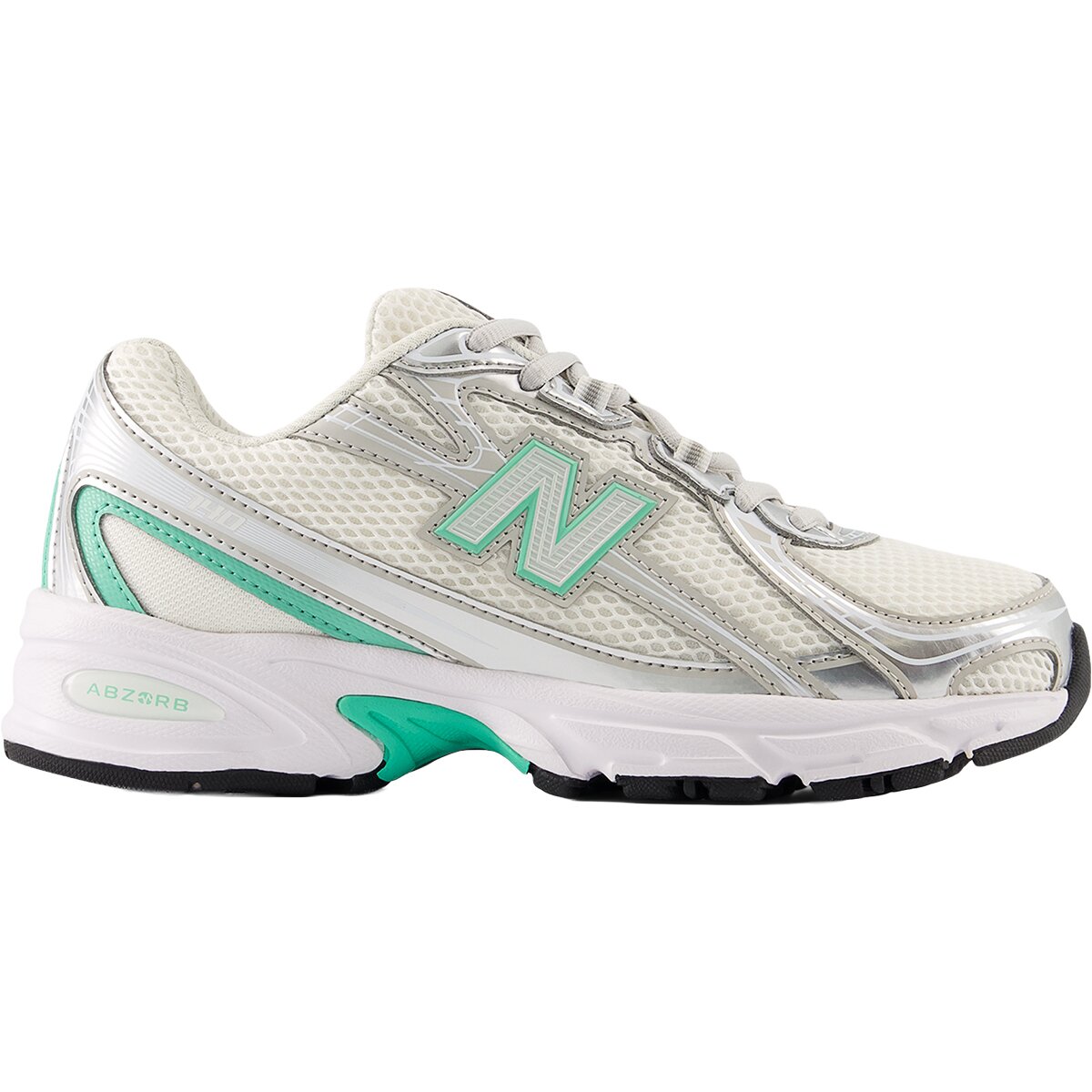 Image of New Balance 740 Shoe - Kids' Silver Metallic/Deep End, 5.0