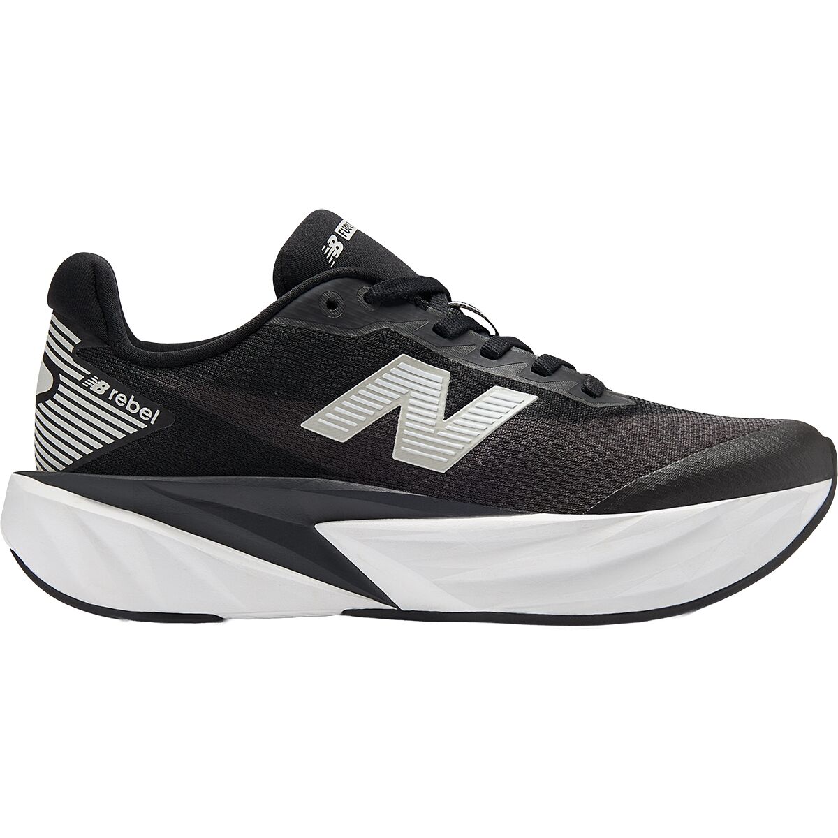 Image of New Balance FuellCell Rebel Shoe - Kids' Black/White, 6.0