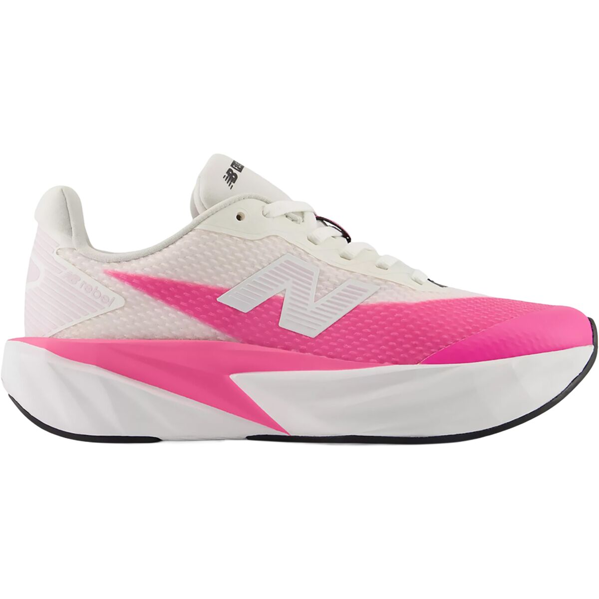 Image of New Balance FuellCell Rebel Shoe - Kids' Pink Heat/Sea Salt, 6.0