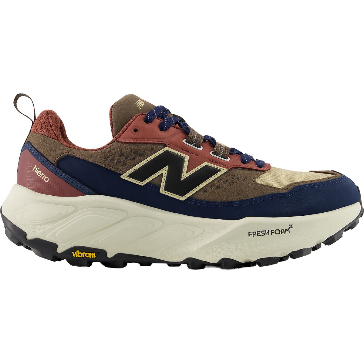 Image of New Balance Fresh Foam X Hierro Trek Hiking Shoe - Men's Cortado/Toasted Sesame, 12.0