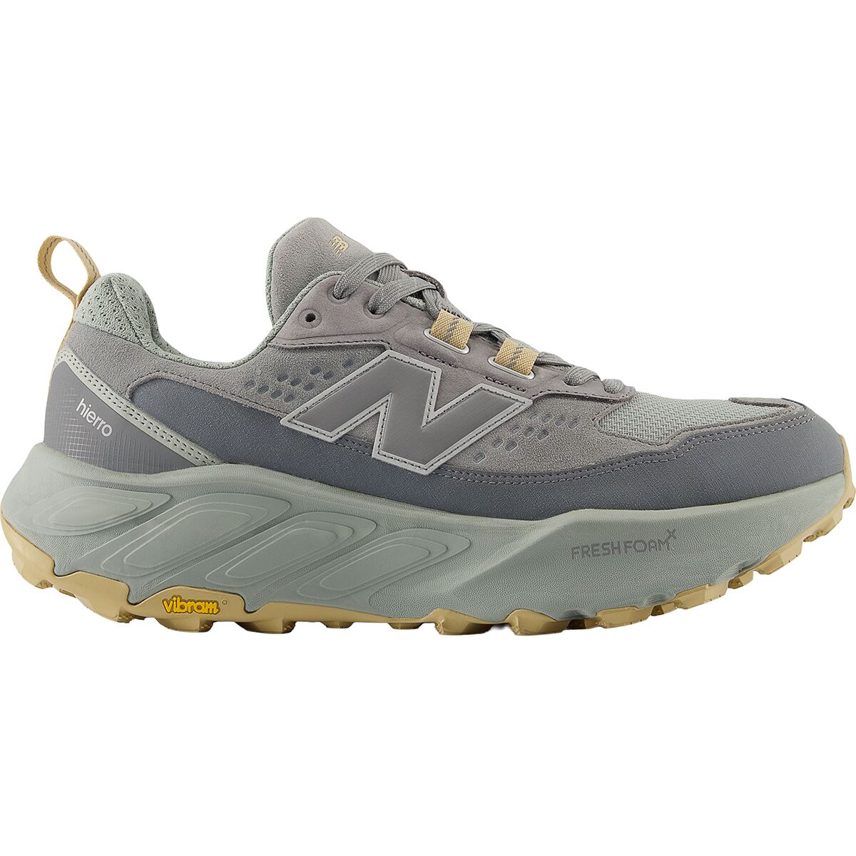 Image of New Balance Fresh Foam X Hierro Trek Hiking Shoe - Men's Slate Grey/Lone Star Grey, 11.0