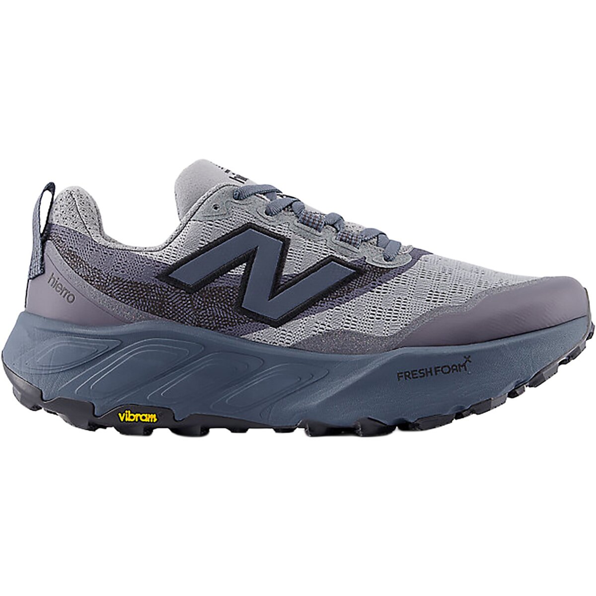 Image of New Balance Fresh Foam X Hierro v9 Trail Running Shoe - Men's Slate Grey/Shadow Blue, 8.5