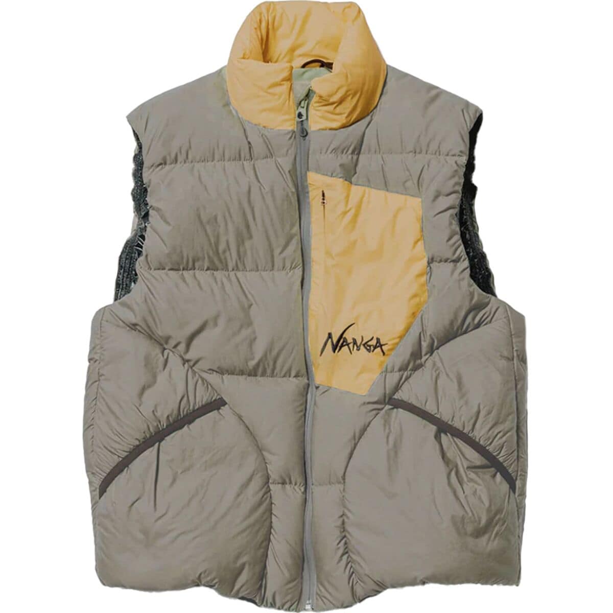 Pre-owned Nanga Mazeno Ridge Vest - Men's In L.khaki