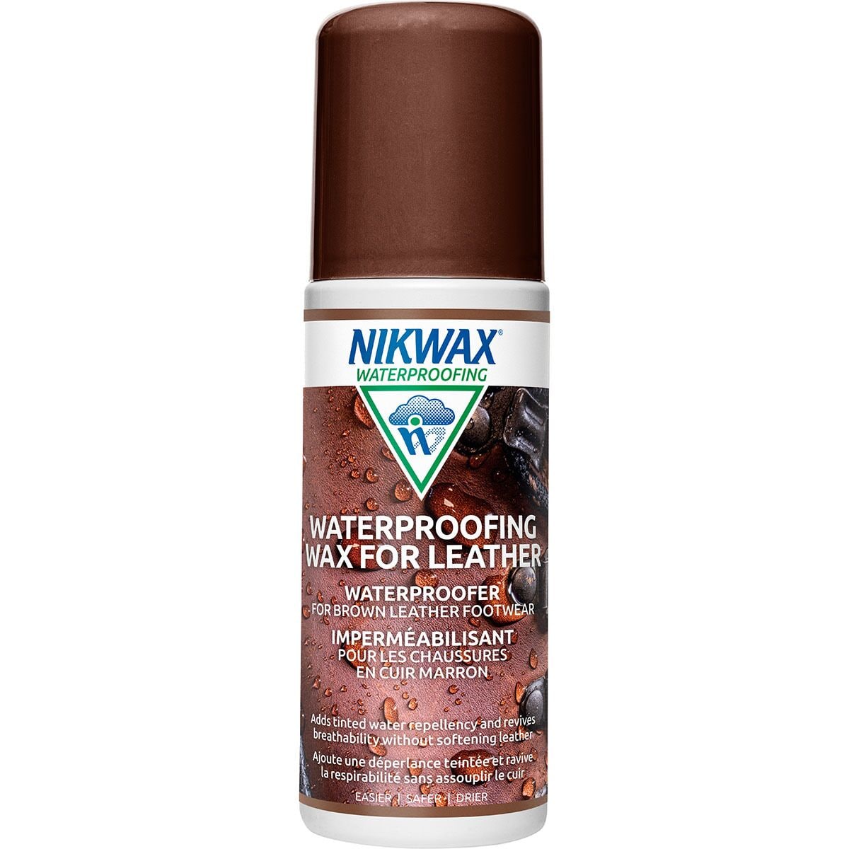 Image of Nikwax Waterproofing Wax for Leather Liquid Brown, 4.2oz