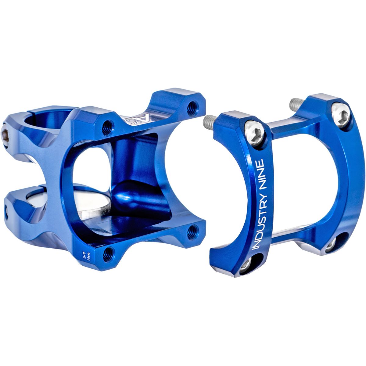 Image of Industry Nine A35 Stem Blue, 50mm