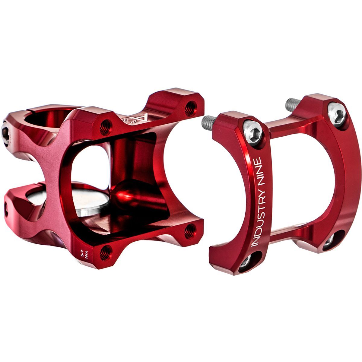 Image of Industry Nine A35 Stem Red, 50mm