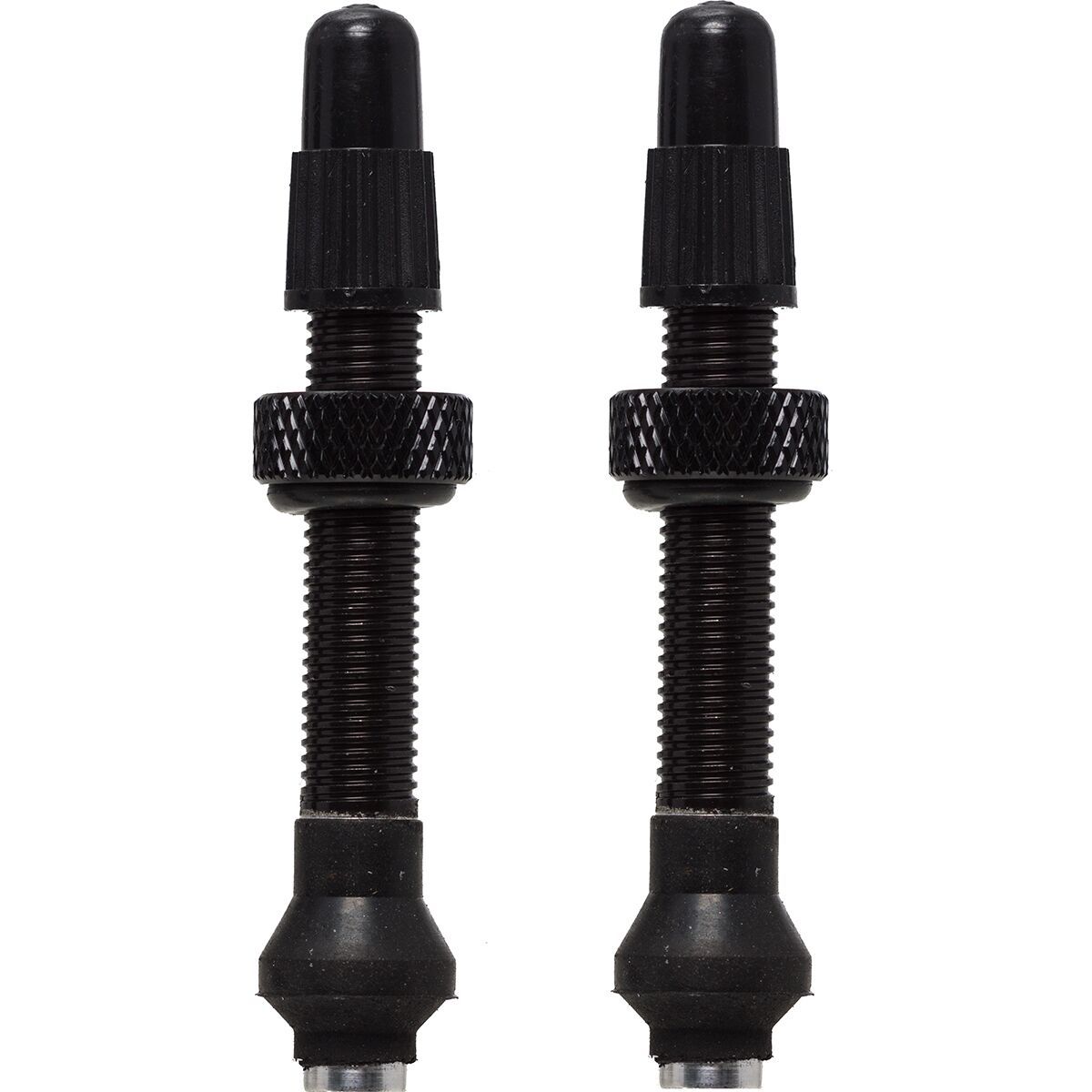Image of Industry Nine No-Clog Aluminum Tubeless Valve Stems Black, 40mm, Pair
